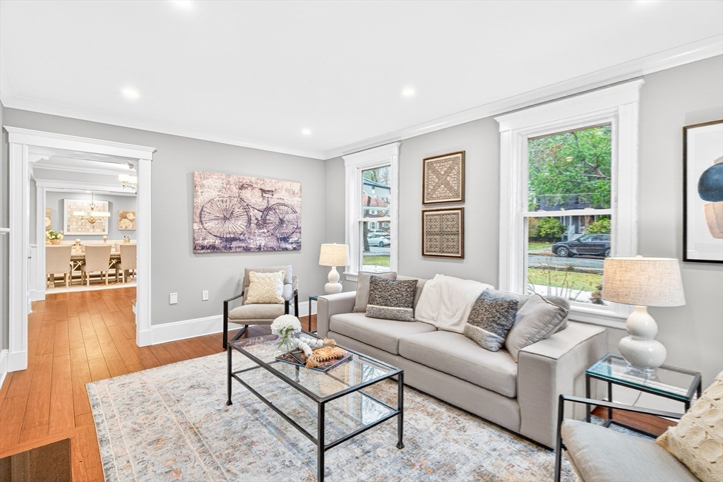524 Ward Street Newton, MA 02459 - Photo 14 of 42 a living room with furniture and a window