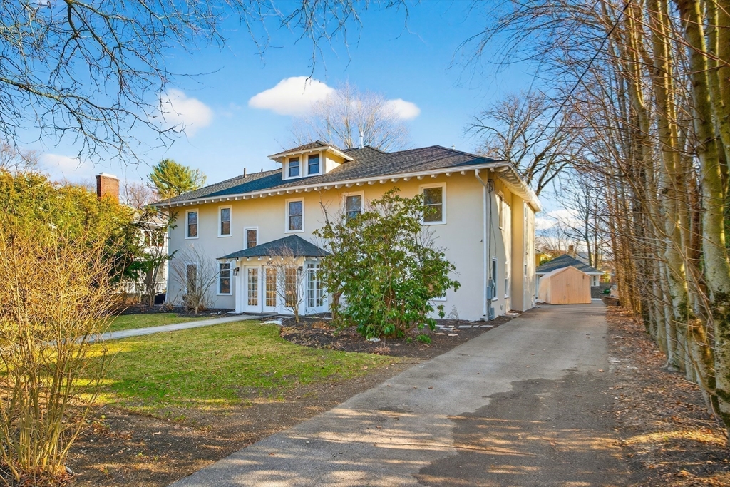 524 Ward Street Newton, MA 02459 - Photo 34 of 42 a view of a house with a yard