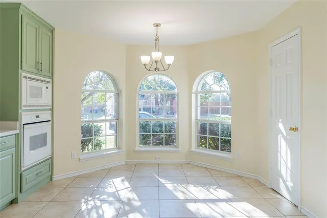 a view of a room with windows