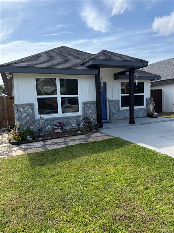 a view of house with swimming pool outdoor seating