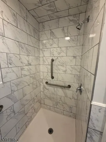a bathroom with a tub