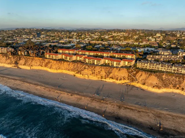 a view of an ocean beach