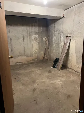 a view of a room with stairs