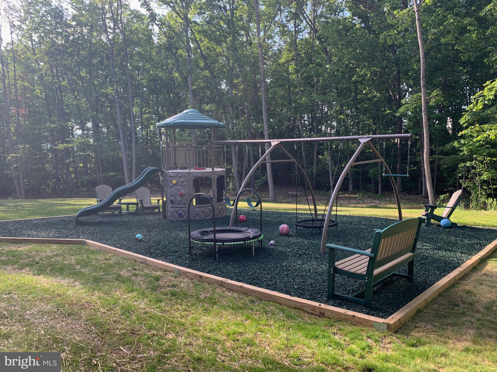 3213 Old Tanbark Road Luray, VA 22835 - Photo 32 of 93 Playset with rubber mulch