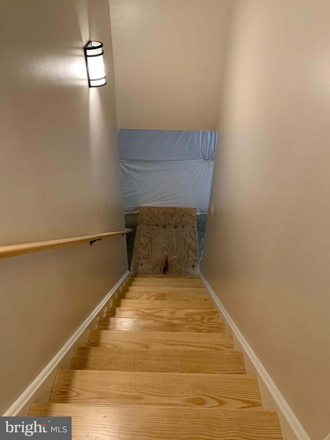 3213 Old Tanbark Road Luray, VA 22835 - Photo 76 of 93 Woden Stairway to basement