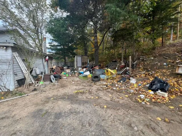 a view of a park with swings and slides