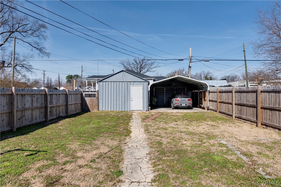 3161 Decatur Street Richmond, VA 23224 - Photo 26 of 26 Garage with automatic door and attached workshop.