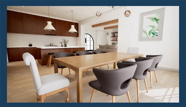 a kitchen with a sink cabinets and appliances