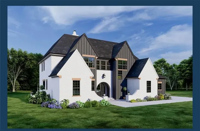 a view of house with garden