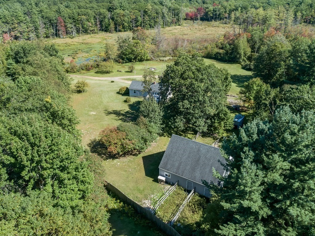 281 Brooks Station Road Princeton, MA 01541 - Photo 41 of 42 an aerial view of a house with a yard