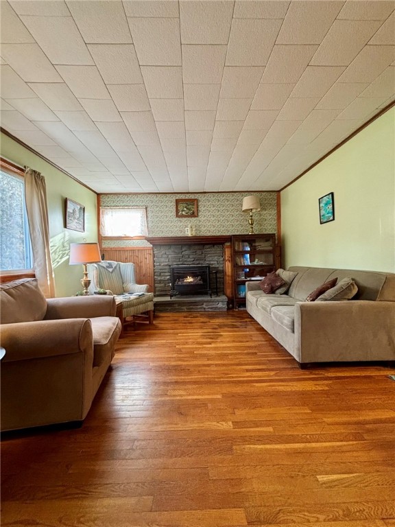 8712 Highway 415 Campbell, NY 14821 - Photo 12 of 38 Cozy living room w/gas fireplace