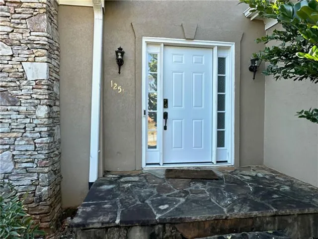 a view of front door