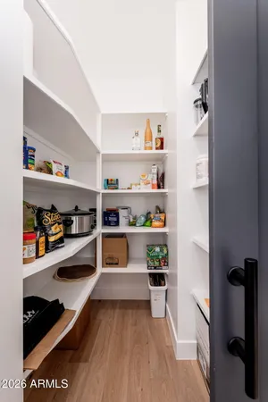 a room with storage and utility