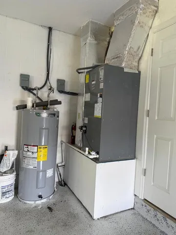 a view of water heater room
