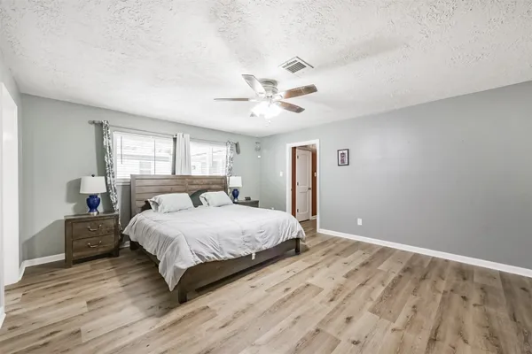 a view of a bathroom with a bathtub