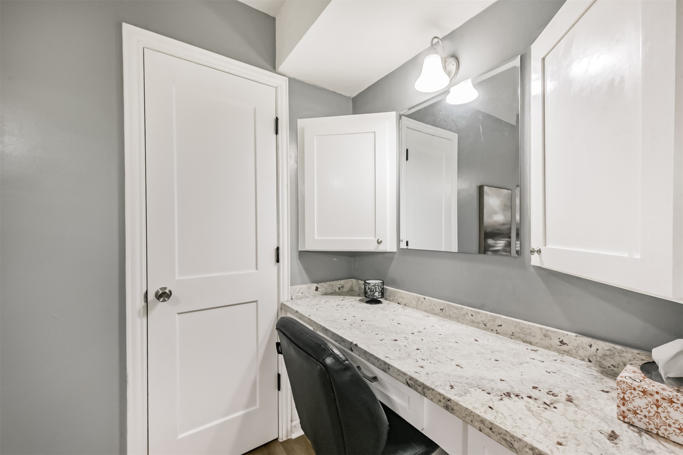 2011 North Palm Court Pasadena, TX 77502 - Photo 31 of 39 a bathroom with a sink and a mirror