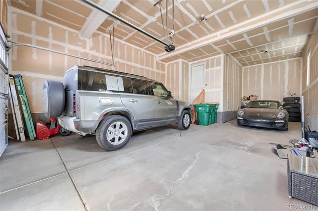 a car parked in garage