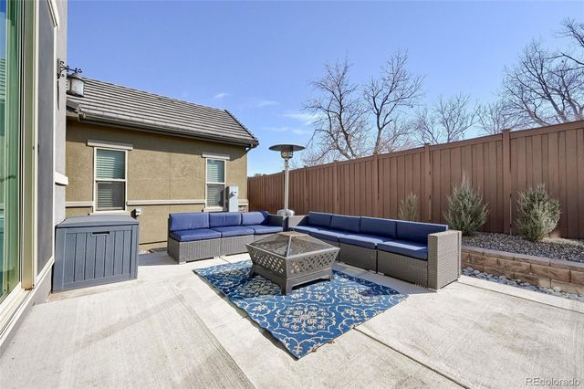 a house view with a seating space