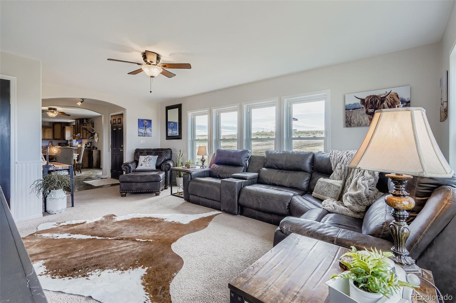 26540 Flower Circle Simla, CO 80835 - Photo 13 of 40 a living room with furniture and a flat screen tv