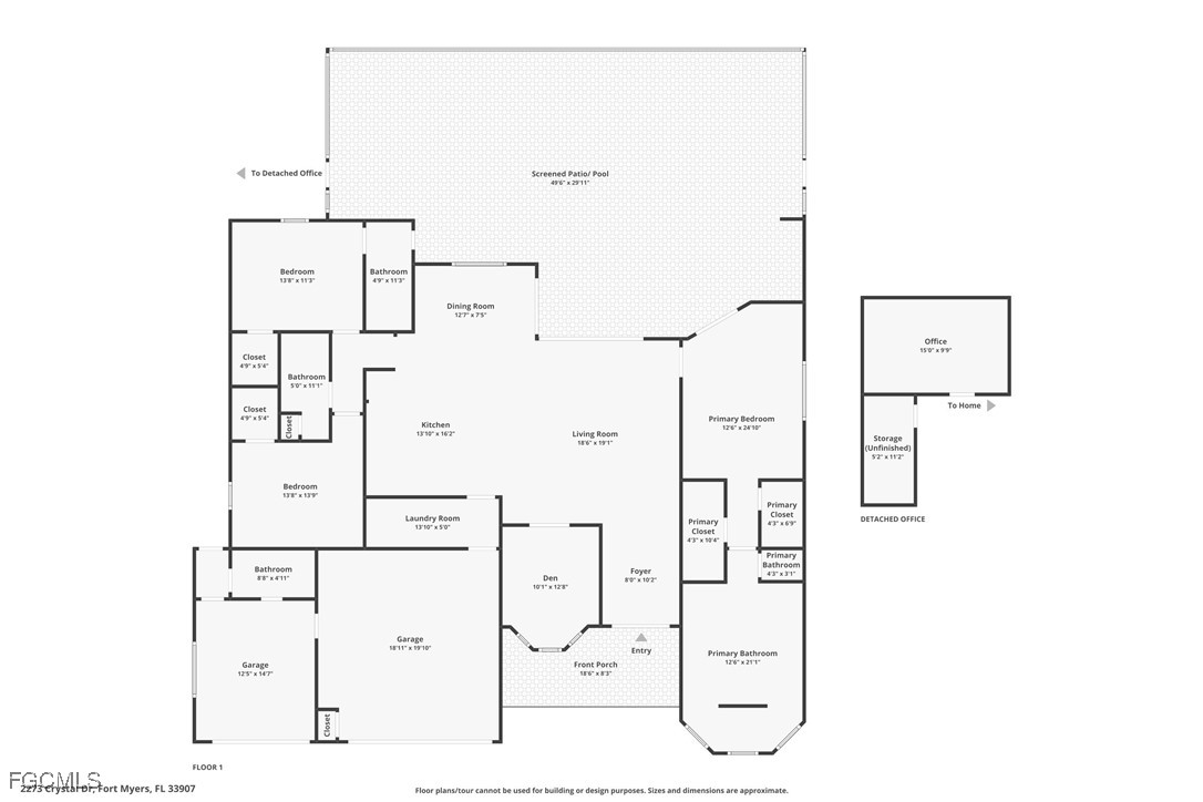 2273 Crystal Drive Fort Myers, FL 33907 - Photo 45 of 46 a picture of a bathroom with mirror