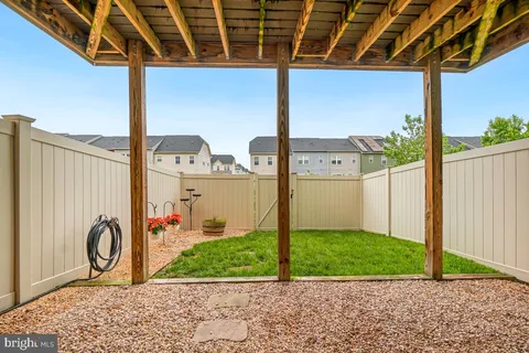 a view of a porch with a yard