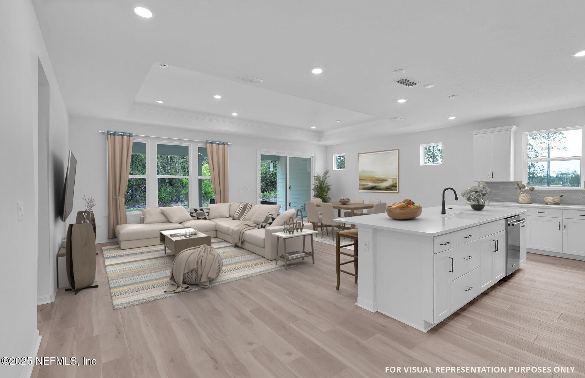 104 Headstream Drive St. Johns, FL 32259 - Photo 7 of 26 a living room with furniture windows and a refrigerator