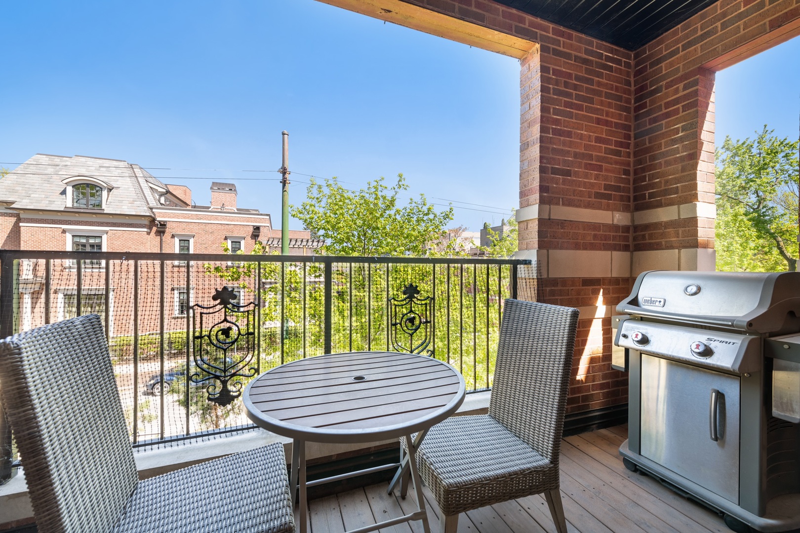 2620 North Racine Avenue, Unit 2S Chicago, IL 60614 - Photo 7 of 14 a view of a balcony with chairs