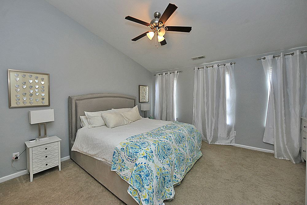 4532 Sugarbend Way Raleigh, NC 27606 - Photo 6 of 14 Spacious Master Bedroom Suite with Vaulted Ceiling and Ceiling Fan. Master Bedroom Suite