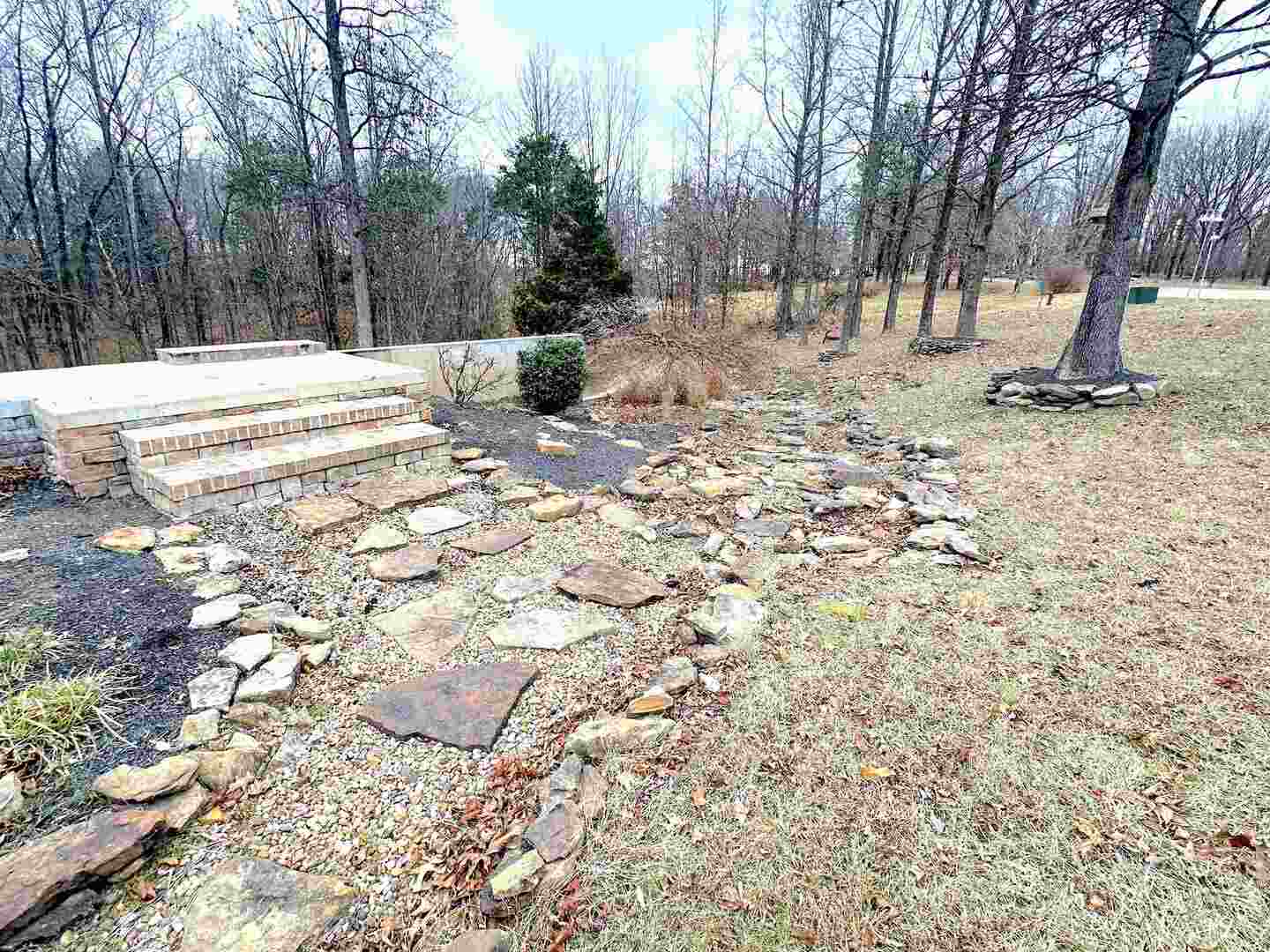 509 Logan Run Road Murphysboro, IL 62966 - Photo 3 of 17 a view of a yard with trees