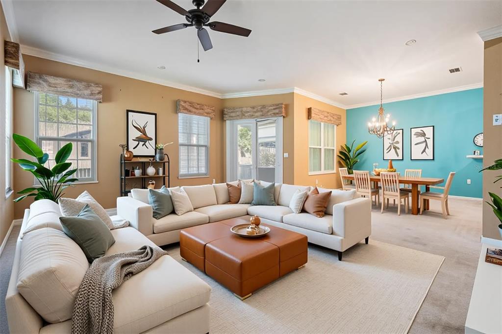 3494 Primrose Way Palm Harbor, FL 34683 - Photo 2 of 68 a living room with furniture and a large window