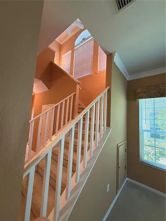 en empty room with windows