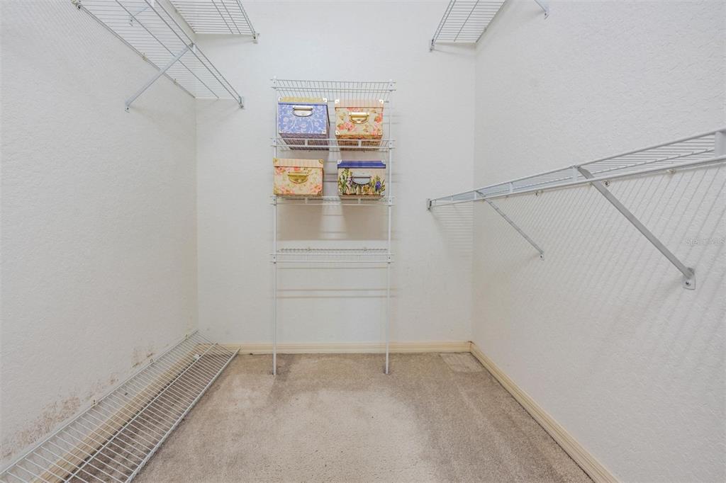 3494 Primrose Way Palm Harbor, FL 34683 - Photo 46 of 68 a view of storage and utility room with racks on the wall