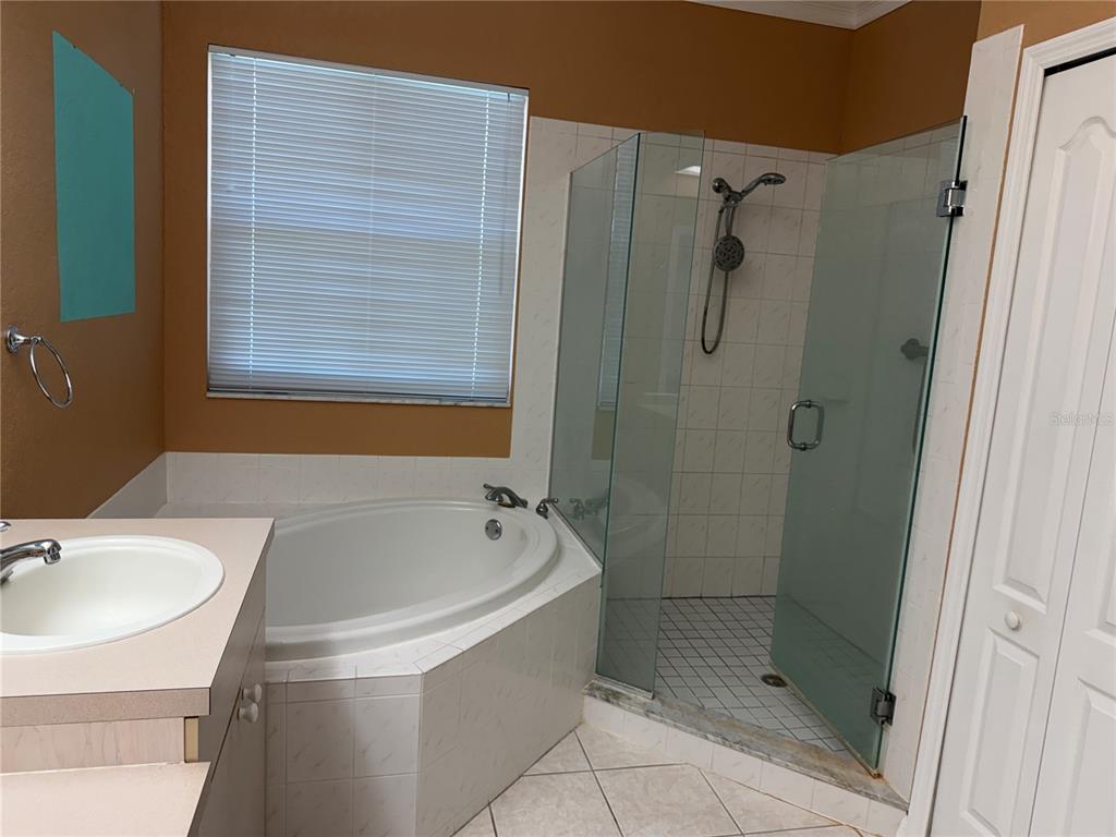 3494 Primrose Way Palm Harbor, FL 34683 - Photo 50 of 68 a bathroom with a shower and a sink