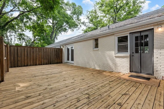 a backyard of a house