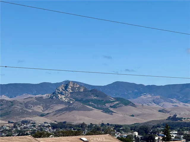 an aerial view of a mountain