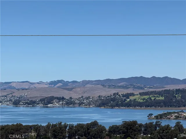 a view of city and mountain