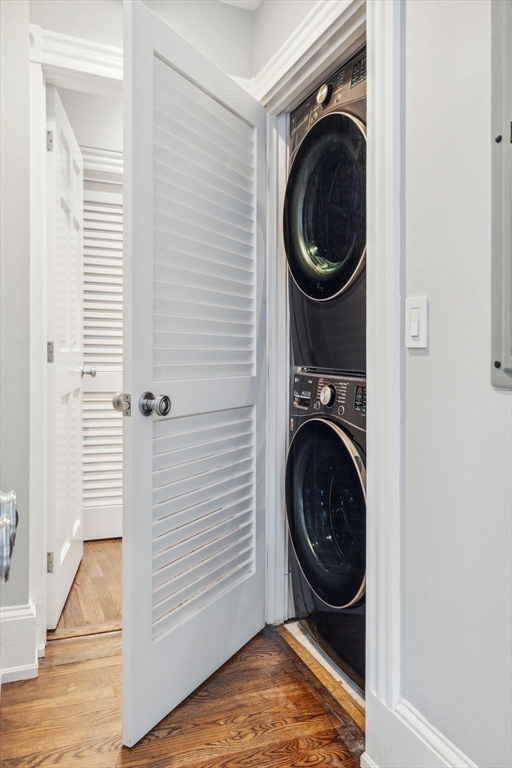 61 Revere Street, Unit 3 Boston, MA 02114 - Photo 13 of 15 a utility room with sink dryer and washer