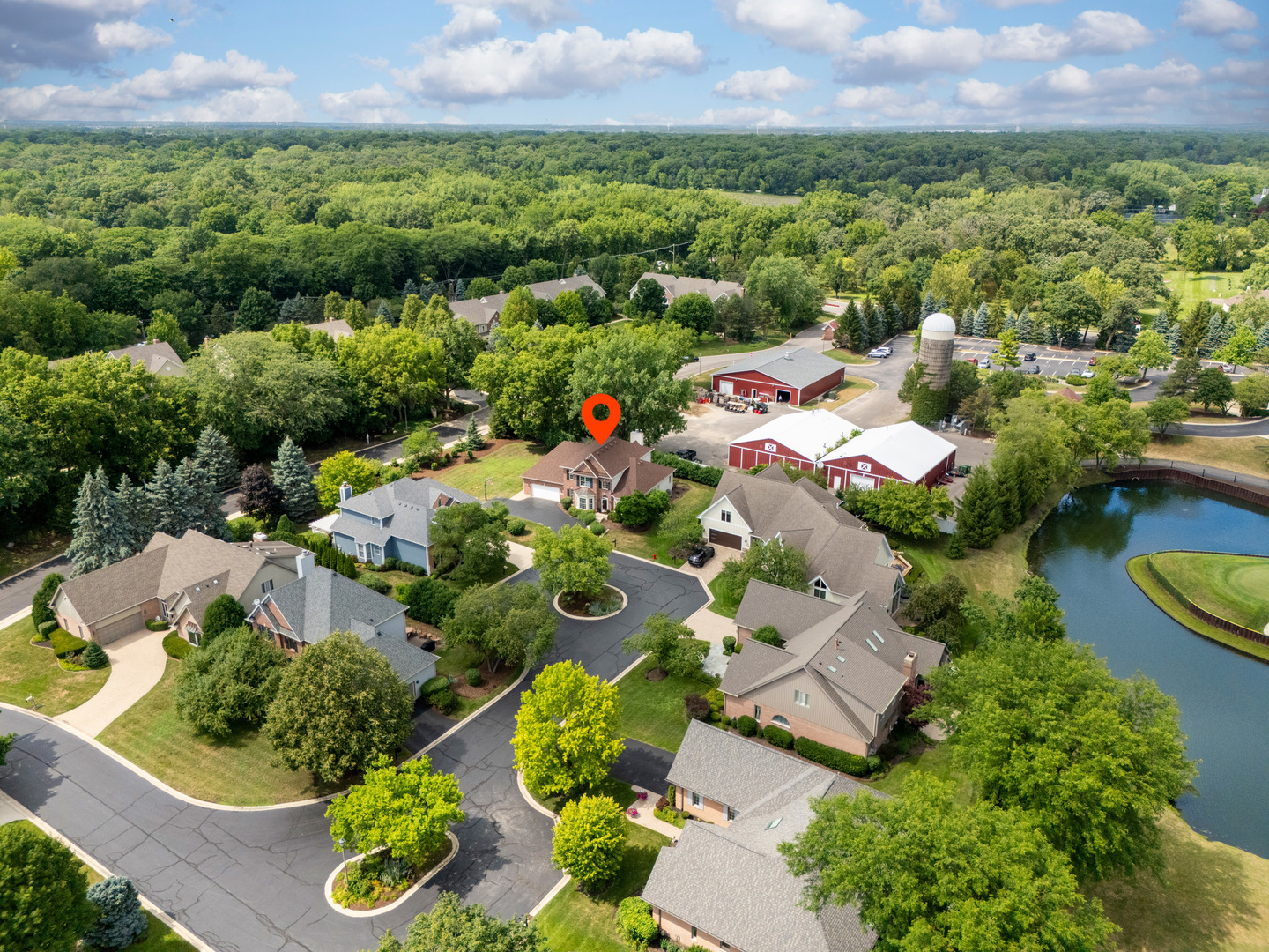 4308 Royal Windyne Court St. Charles, IL 60174 - Photo 42 of 47 an aerial view of residential house with outdoor space and street view