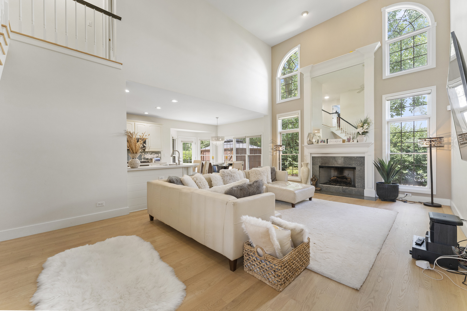 4308 Royal Windyne Court St. Charles, IL 60174 - Photo 5 of 47 a living room with furniture and a fireplace