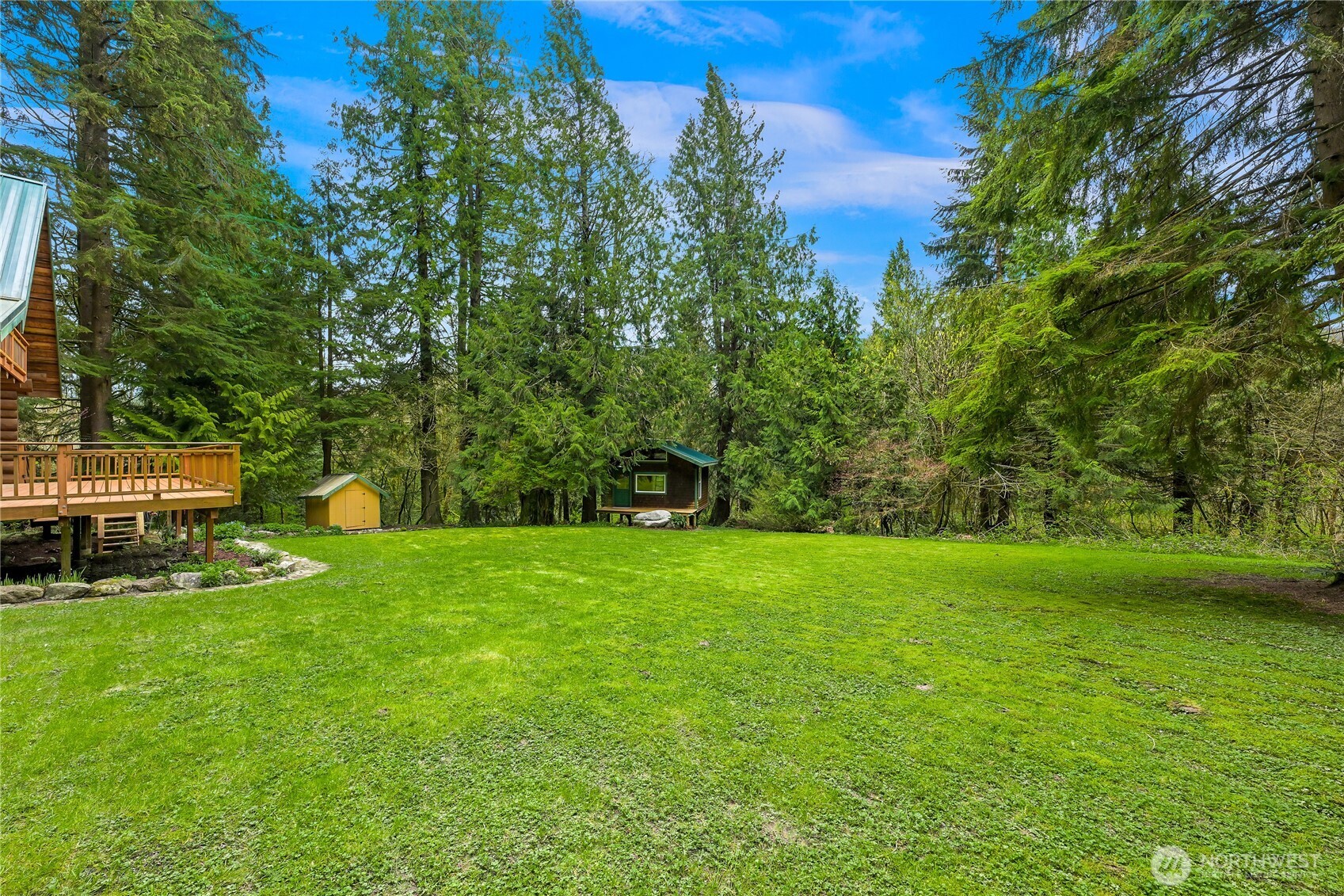 498 Summerland Road Bellingham, WA 98229 - Photo 5 of 40 a view of yard with grass and trees