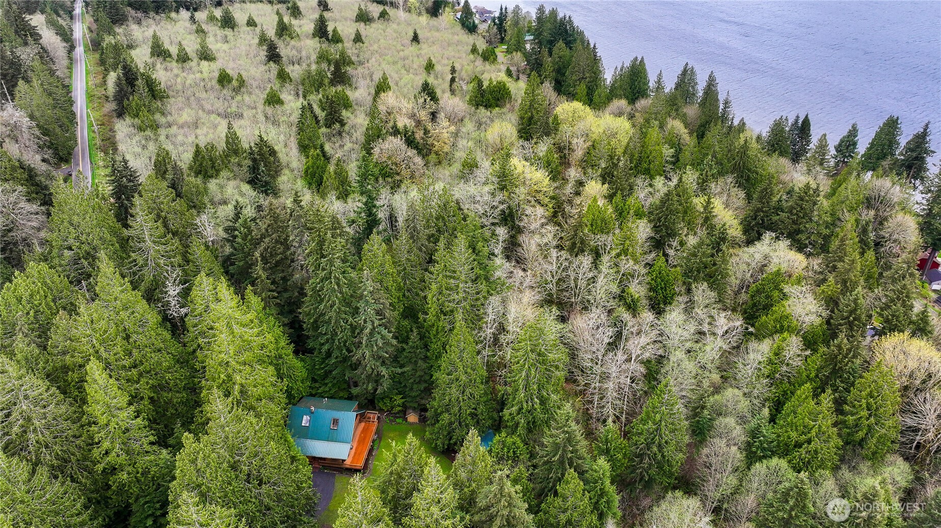 498 Summerland Road Bellingham, WA 98229 - Photo 7 of 40 an aerial view of a house with a yard and street view