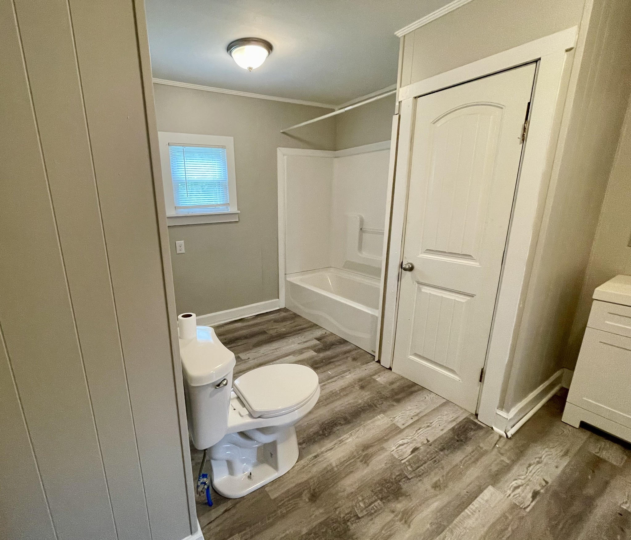 110 Shannon Road Leoma, TN 38468 - Photo 8 of 9 a bathroom with a granite countertop sink toilet and shower