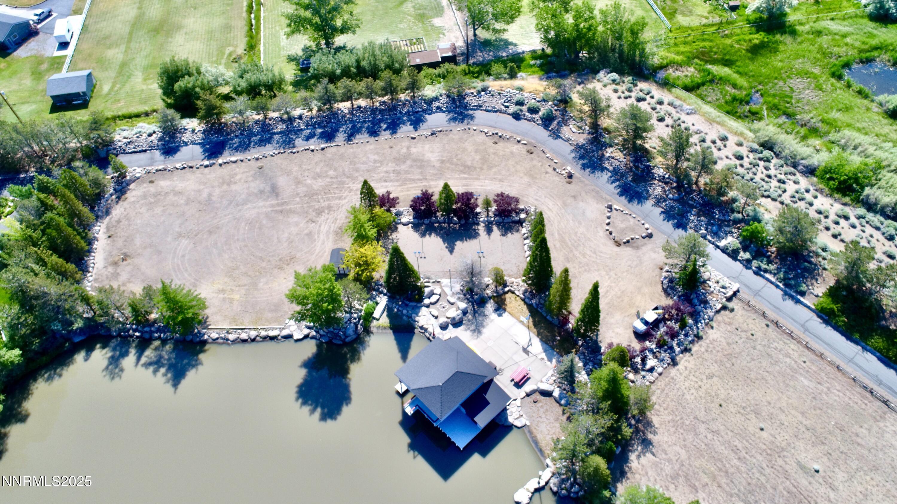 95 Hidden Lake Drive Reno, NV 89521 - Photo 29 of 43 an aerial view of a house with a lake view