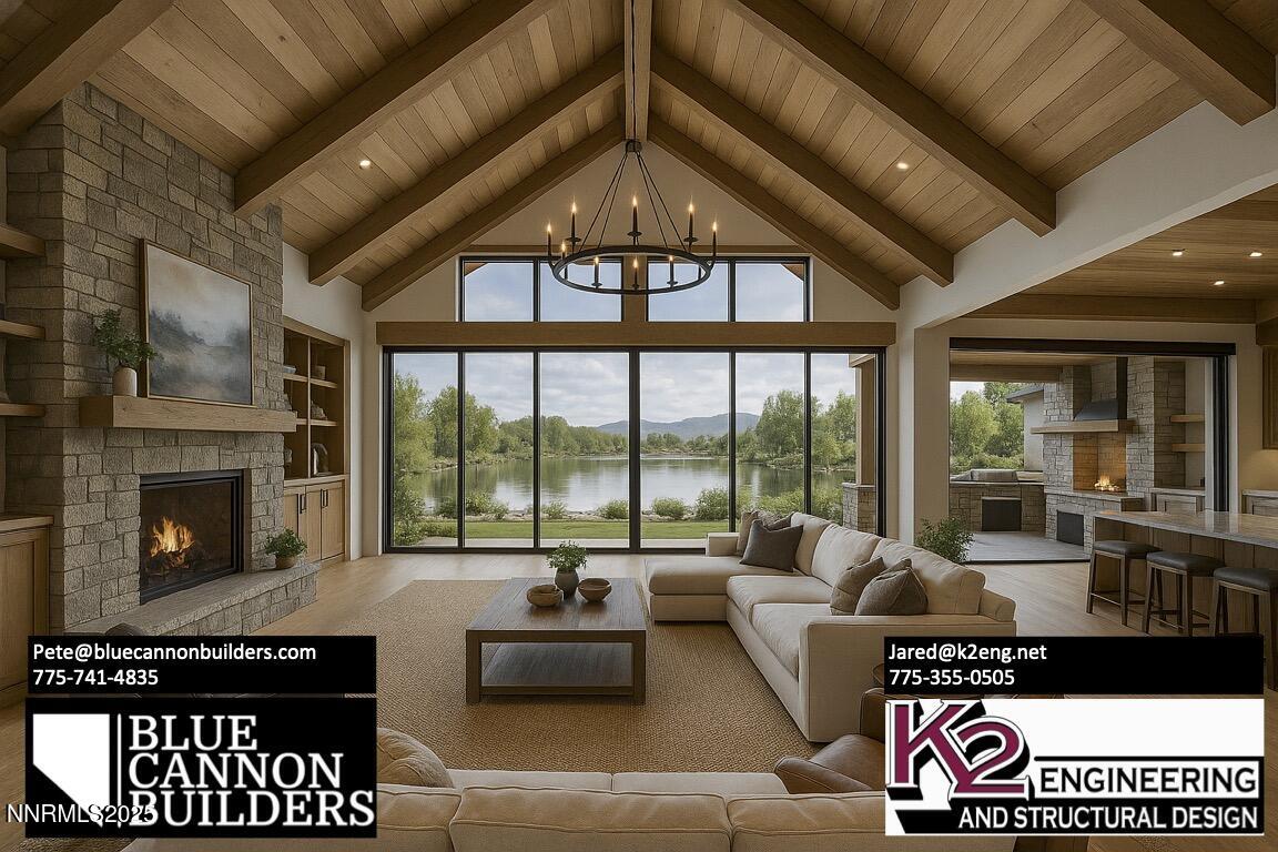 95 Hidden Lake Drive Reno, NV 89521 - Photo 43 of 43 a living room with furniture fireplace and flat screen tv