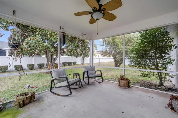 a view of an outdoor sitting space