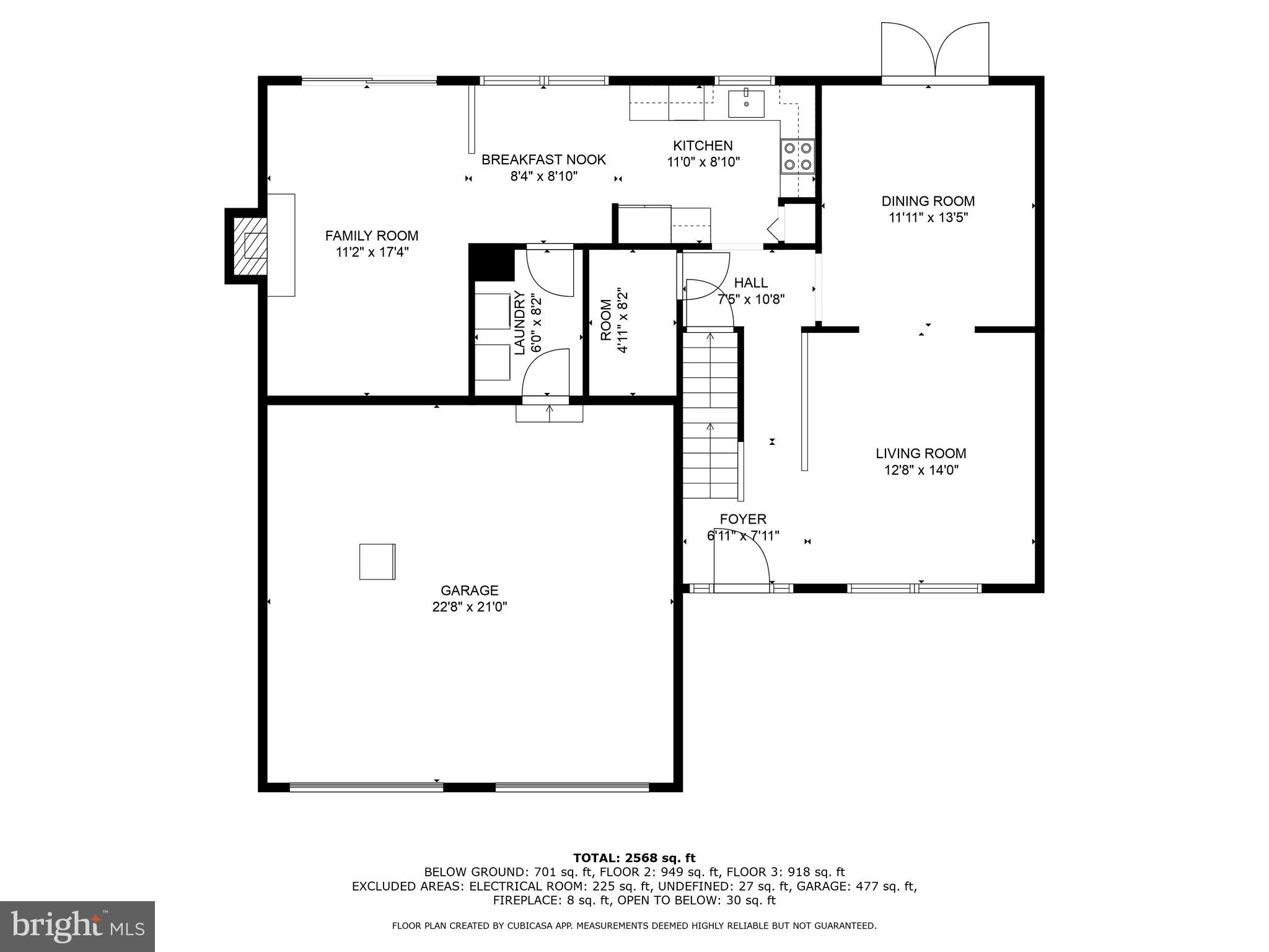 8819 Falcon Ridge Drive Randallstown, MD 21133 - Photo 36 of 38 First Floor Plan