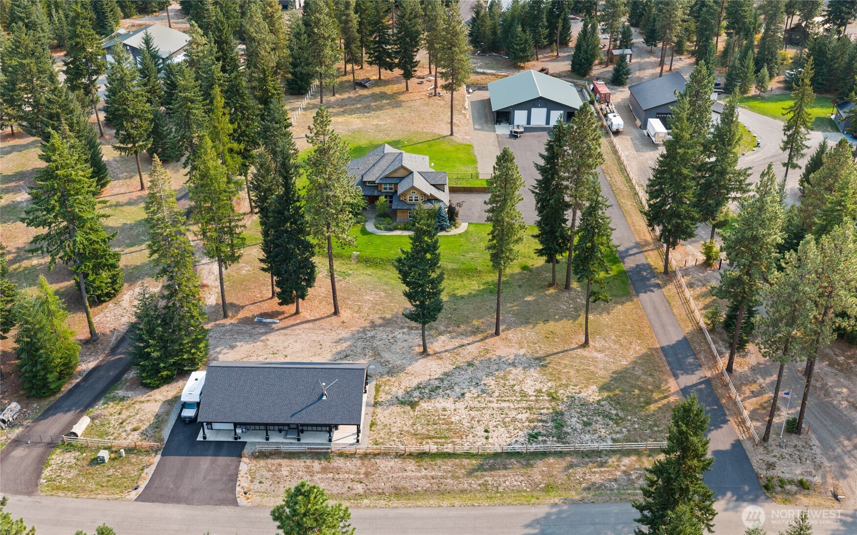 190 Revelstoke Road Cle Elum, WA 98922 - Photo 2 of 39 a view of a water fountain in front of the house
