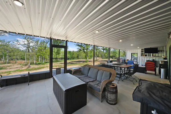 a very nice looking room with a large window