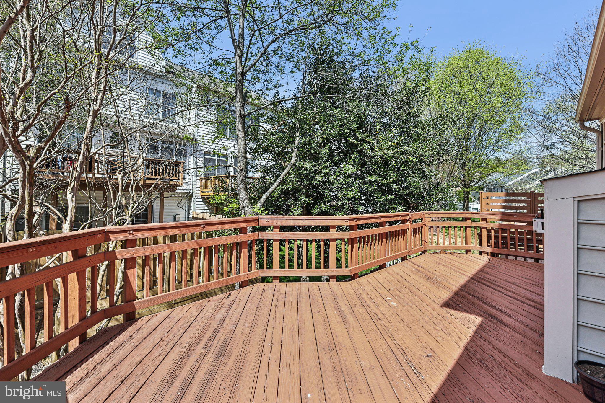 2746 Pembsly Drive Vienna, VA 22181 - Photo 37 of 46 a view of balcony with wooden floor and fence