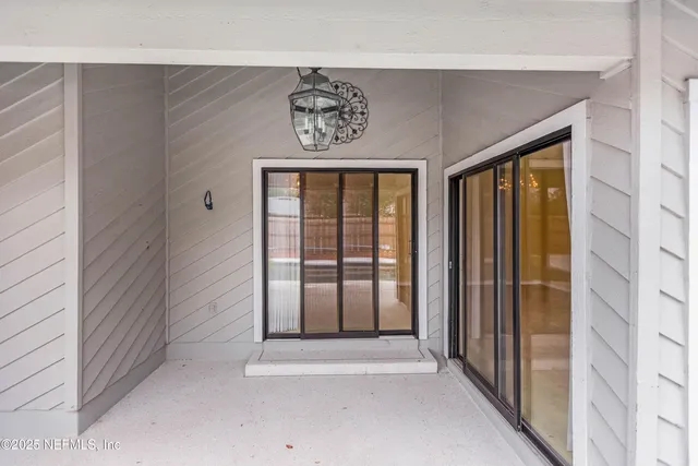 a view of an entryway door